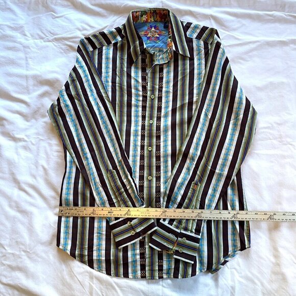 Men's Robert Graham Long Sleeve Button Down Dress Shirt - Picture 3 of 6